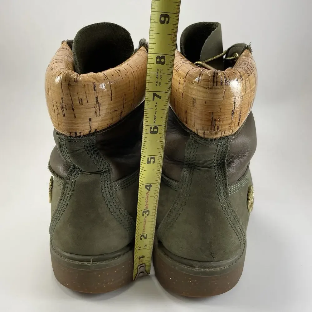 Timberland Midnight Countdown Cork Edition Mens Size 10.5 Green Nubuck, Rare